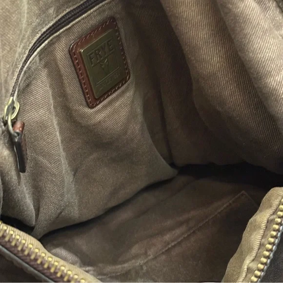 Vintage *Rare* Frye Christine Hobo Leather Shoulder Bag with Braided Handle - Picture 14 of 15